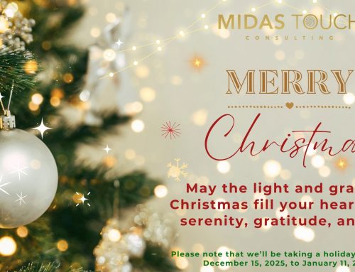 Midas Touch Consulting will be closed for winter holidays from December 15th 2025 until January 11th 2026