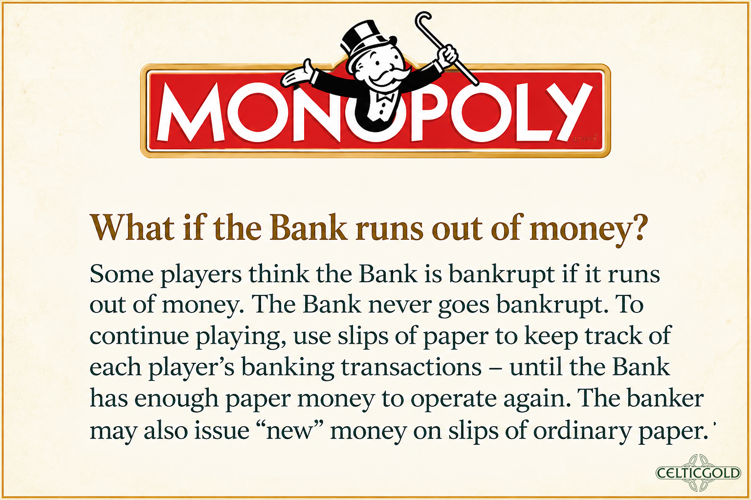 Source: own illustration, inspired by the Monopoly rulebook